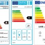 Energieeffizienzlabel der Respekta Premium Landhausküche mit E-Geräten.