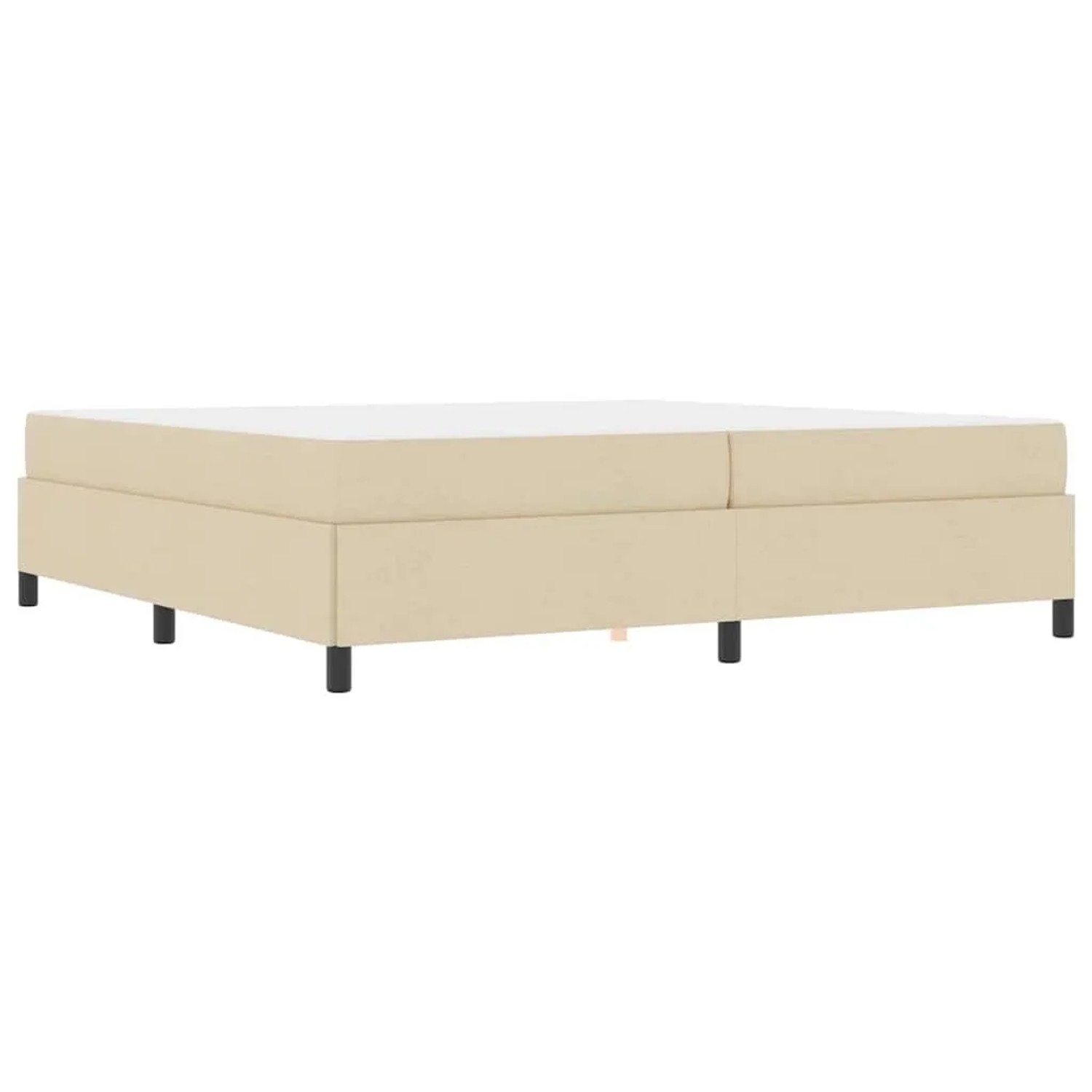vidaXL Boxspringbett Creme 200 x 200 cm Stoff 3398890 günstig online kaufen