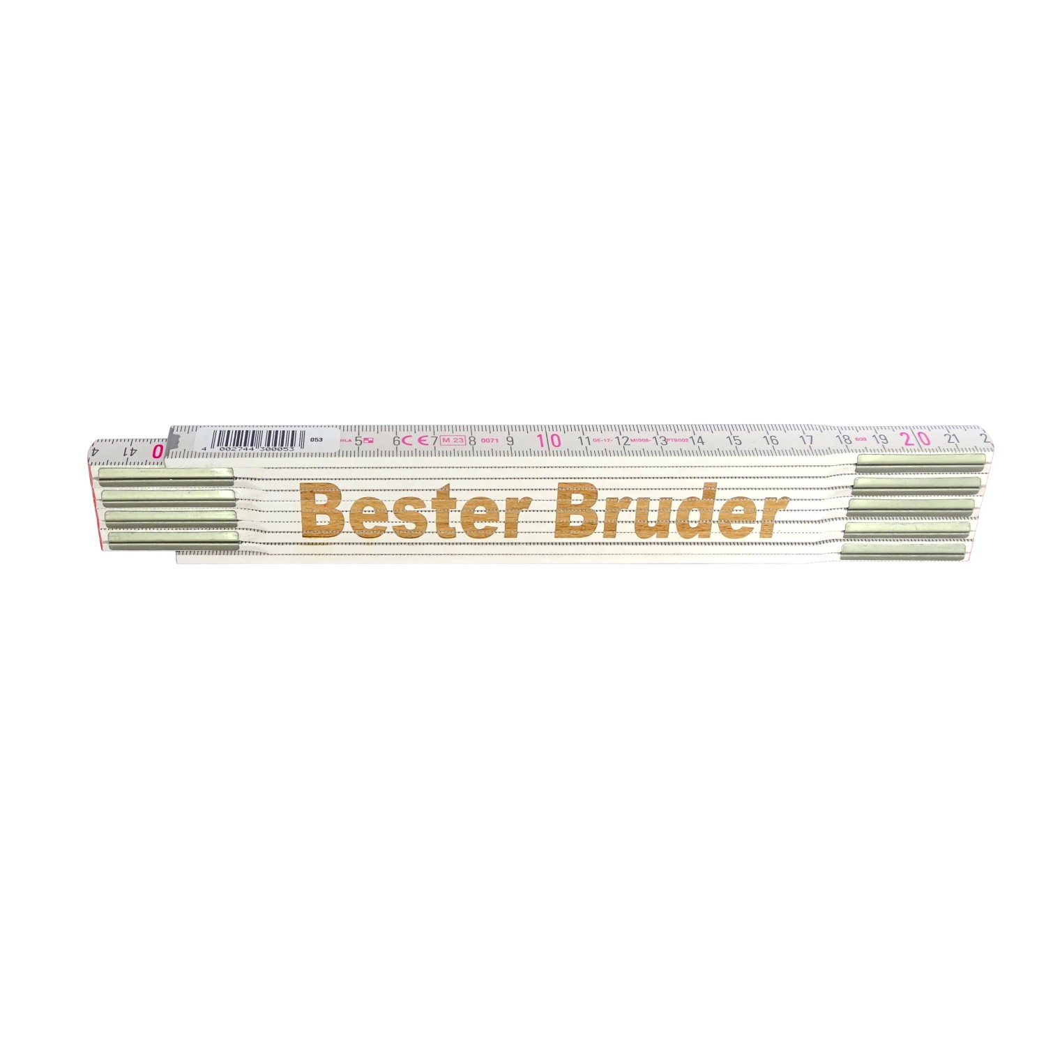 Stabila Zollstock mit Lasergravur Bester Bruder 2 m