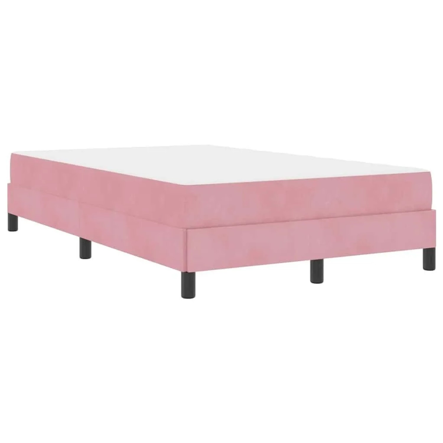 vidaXL Boxspringbett mit Matratze Rosa 120 x 200 cm Stoff 3398688 günstig online kaufen