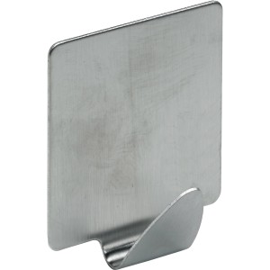 Hettich Klebehaken in Edelstahl-Optik, selbstklebend, für einfache Montage.