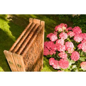 Noor Weiden Paravent, 180x180 cm, klappbar, ideal als Sichtschutz für Garten & Terrasse.