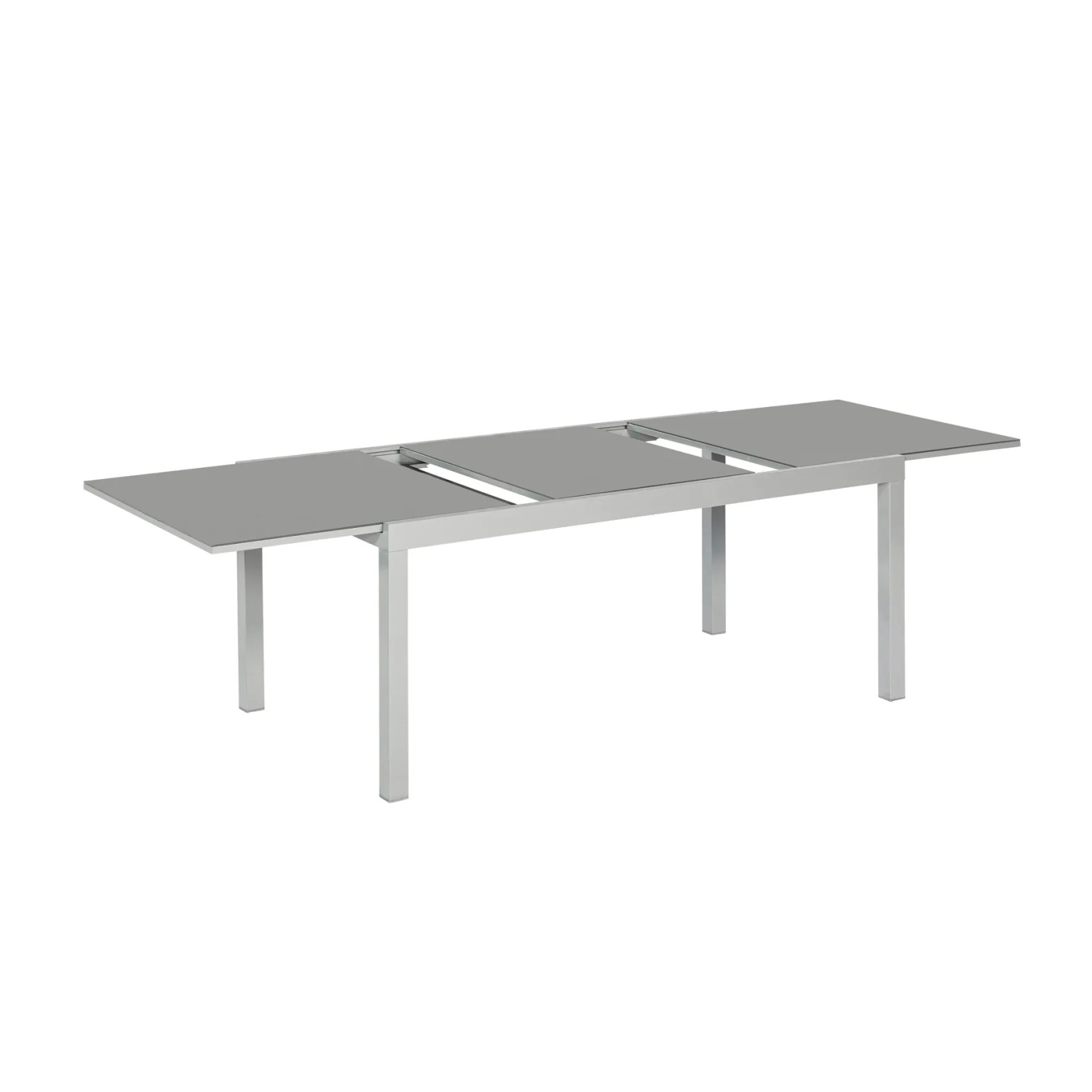 Merxx Amalfi di Lusso Ausziehtisch, Gartentisch für Gartenmöbel-Sets, Aluminium/Textil, 200/300 x 110 x 75 cm