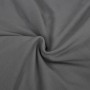 Nahaufnahme der anthrazitfarbenen vidaXL Stretch Sofahusse für 4-Sitzer aus Polyester-Jersey.