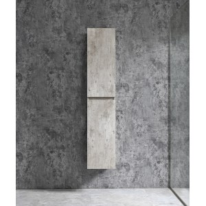 Sanotechnik Bad-Hängeschrank Corbo, 150x30x30 cm, grau. Hängender Badezimmerschrank mit Softclose.