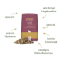 Lila-goldener STROY Strohpellets 15kg Beutel mit Haufen Pellets; sparsam, staubarm, hoher Liegekomfort.
