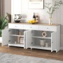 PXloue Sideboard Küchenschrank mit 4 Türen 3 Schubladen fur Wohnzimmer_3