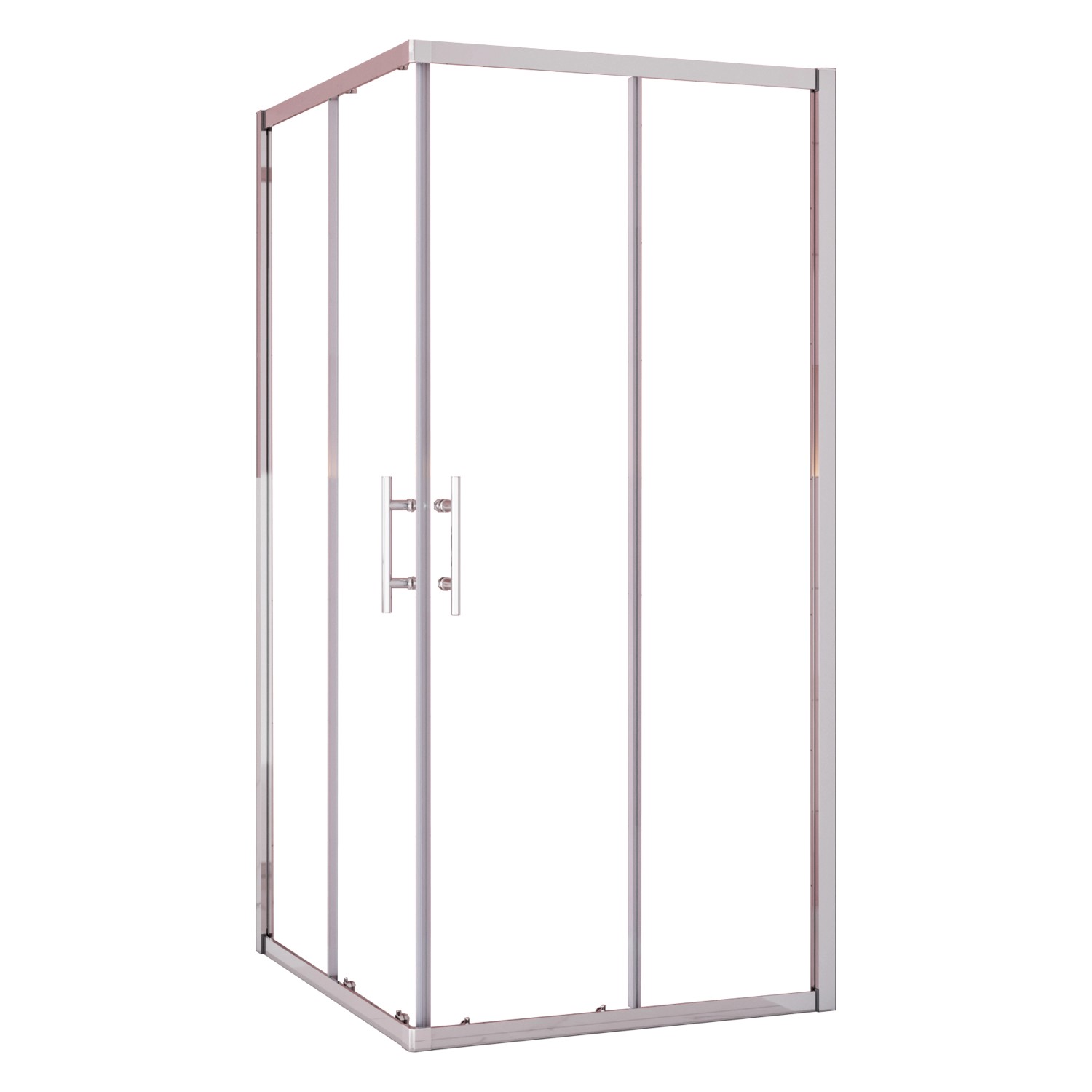 AICA 80x76cm Schiebetür Höhe 195cm Duschkabinen Eckeinstieg 6mm Nano ESG Si günstig online kaufen