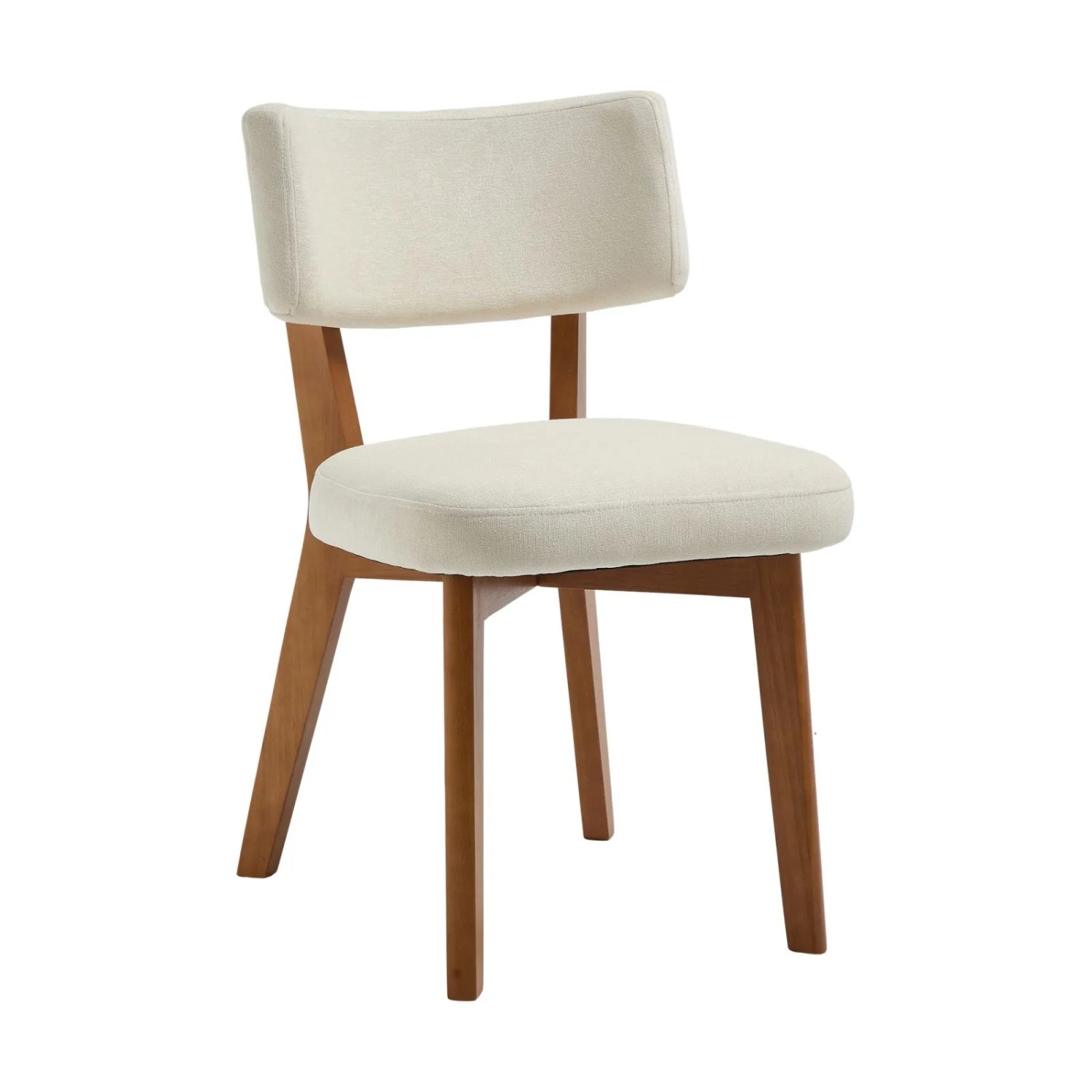 PXloue 2er Set Esszimmerstühle  Küchenstuhl Massivholzbeinen für Küche Büro Beige