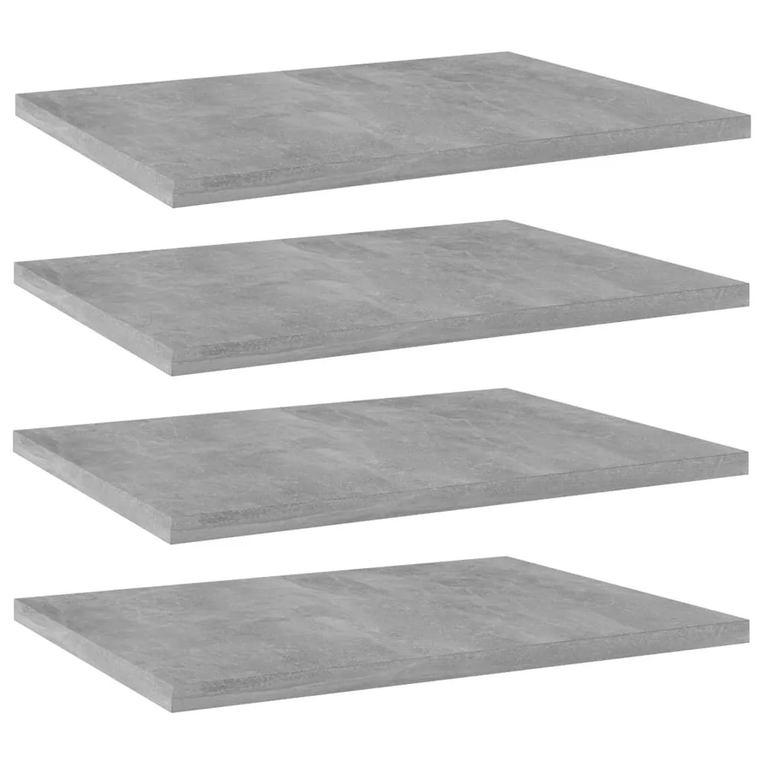 vidaXL Bücherregal-Bretter 4 Stk Betongrau 40x30x1,5 cm Holzwerkstoff 805162