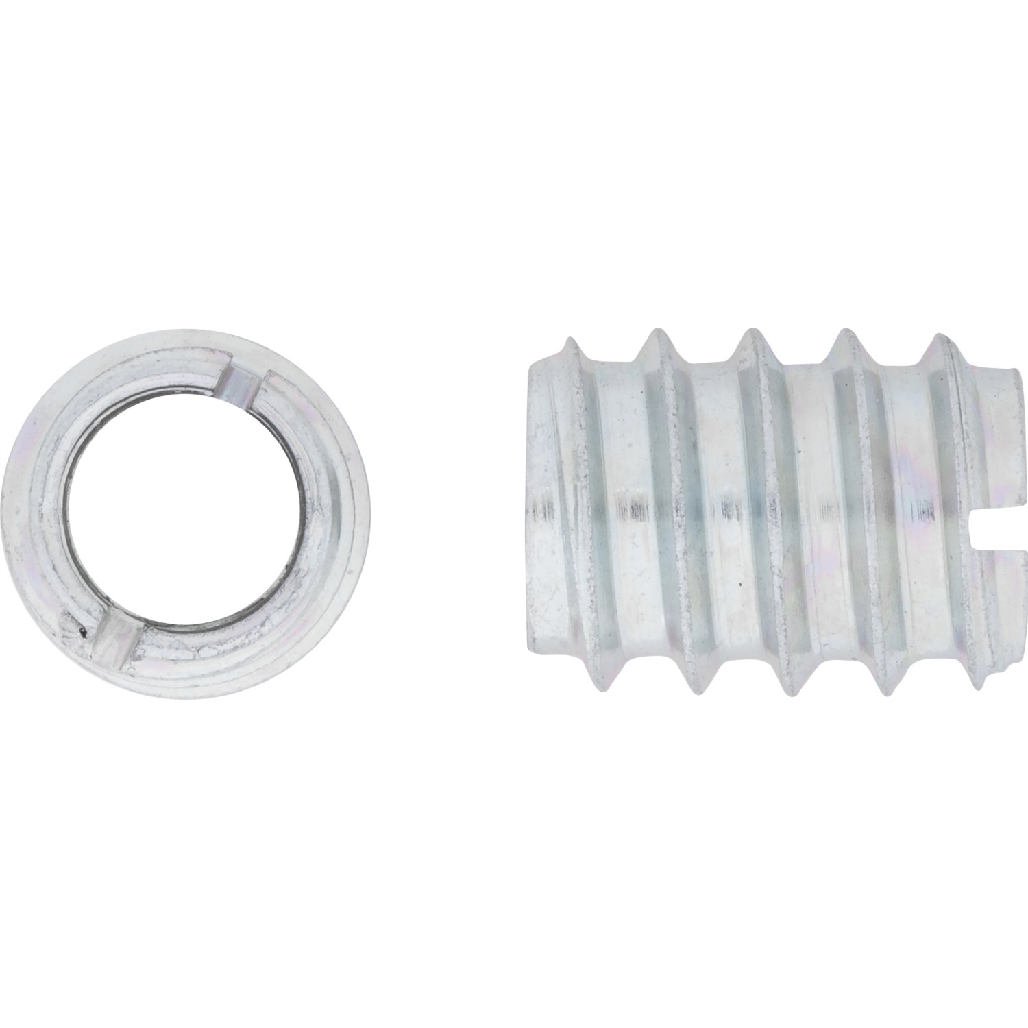 Einschraubmutter Verzinkt M6 Schlitz-Antrieb 8 Stück