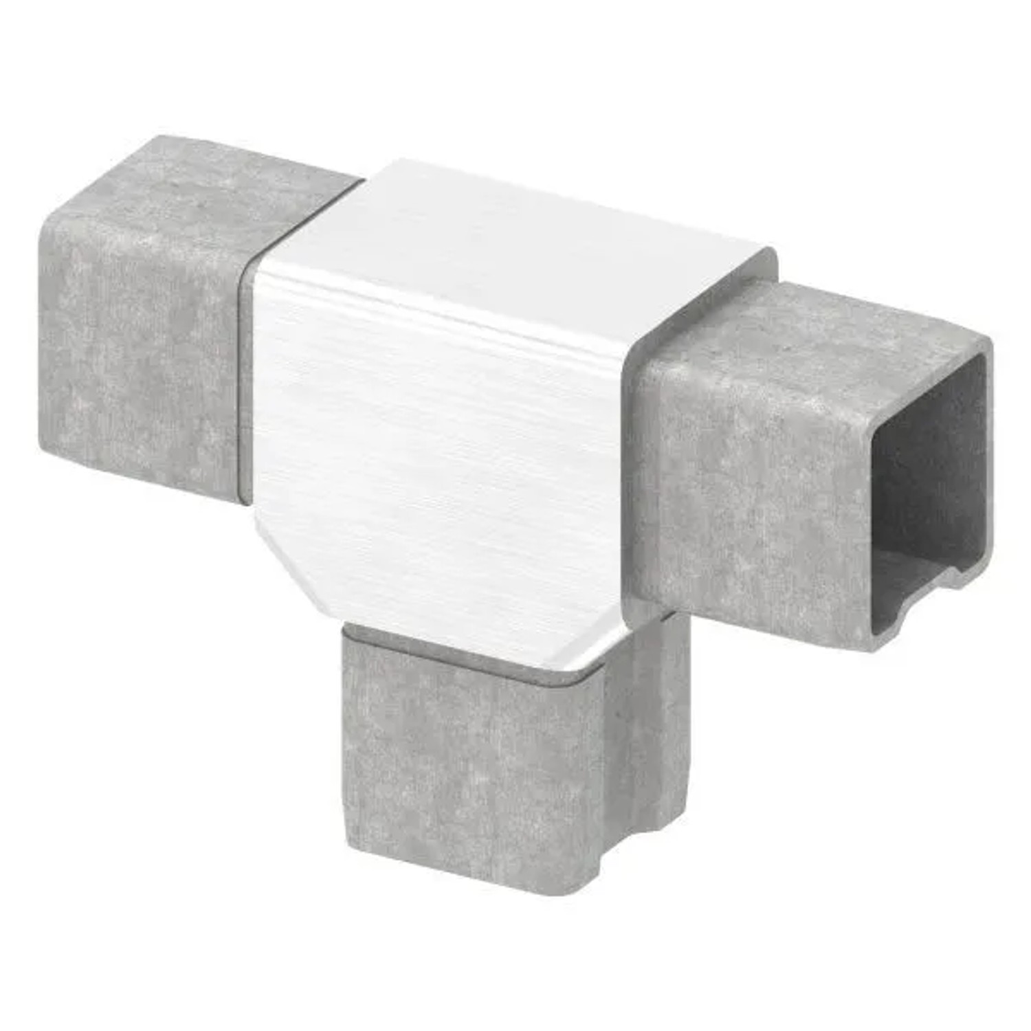 FeNau T-Verbinder V4A Für Rohr 30 X 30 mm Wand 2,0 mm Zum Stecken