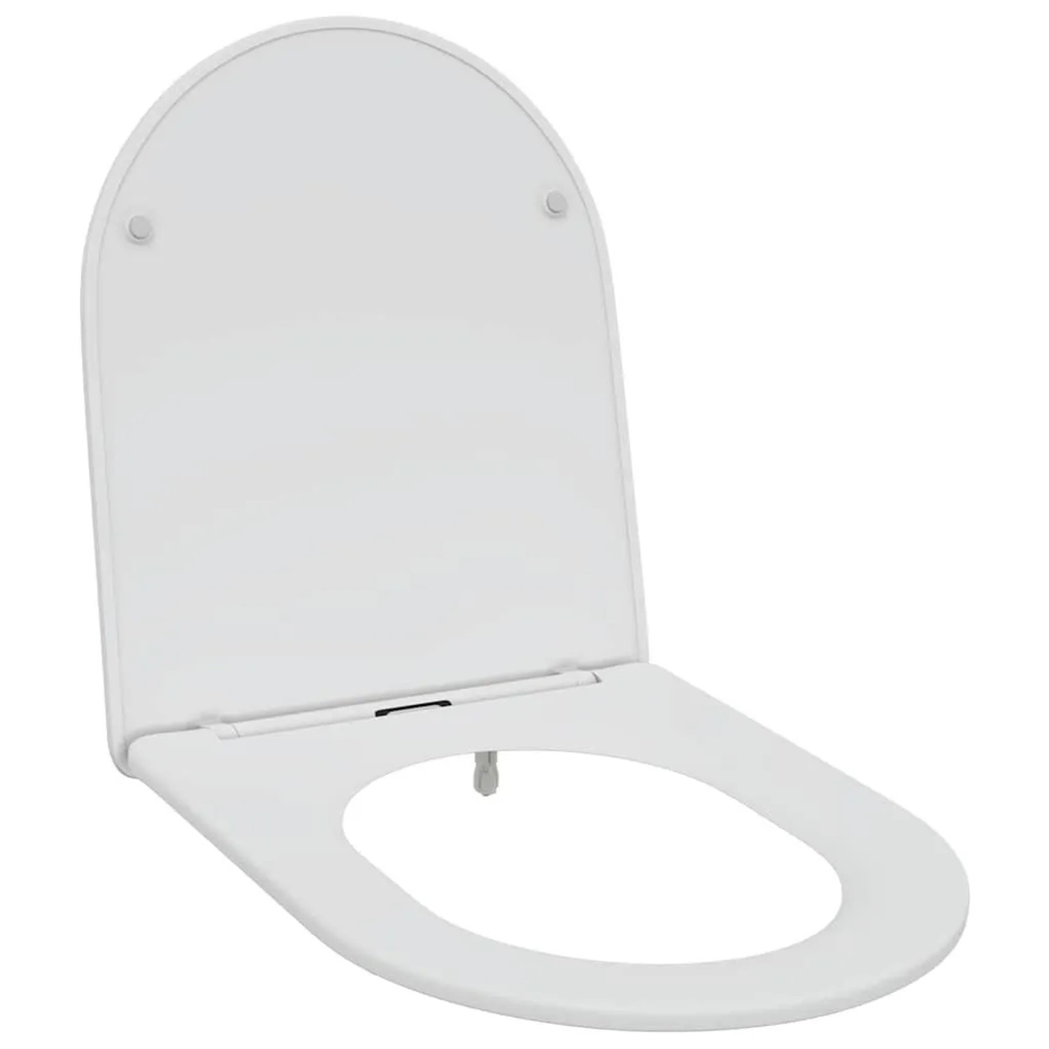 vidaXL Toilettensitz Weiß 47 x 36 x 3,4 cm Duroplast 42002369