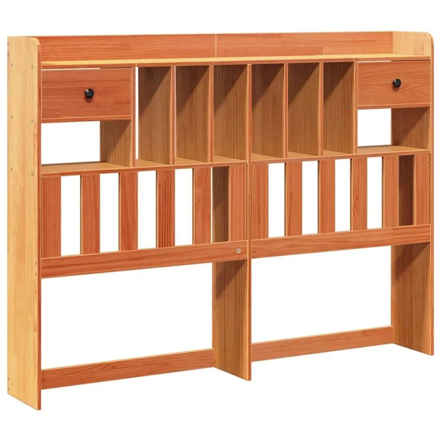 vidaXL Kopfteil mit Stauraum Wachsbraun 160 cm Massivholz Kiefer 855507