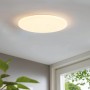 Weiße, runde LED-Deckenleuchte Eglo Pogliola, 50 cm Durchmesser, für Wohnräume.