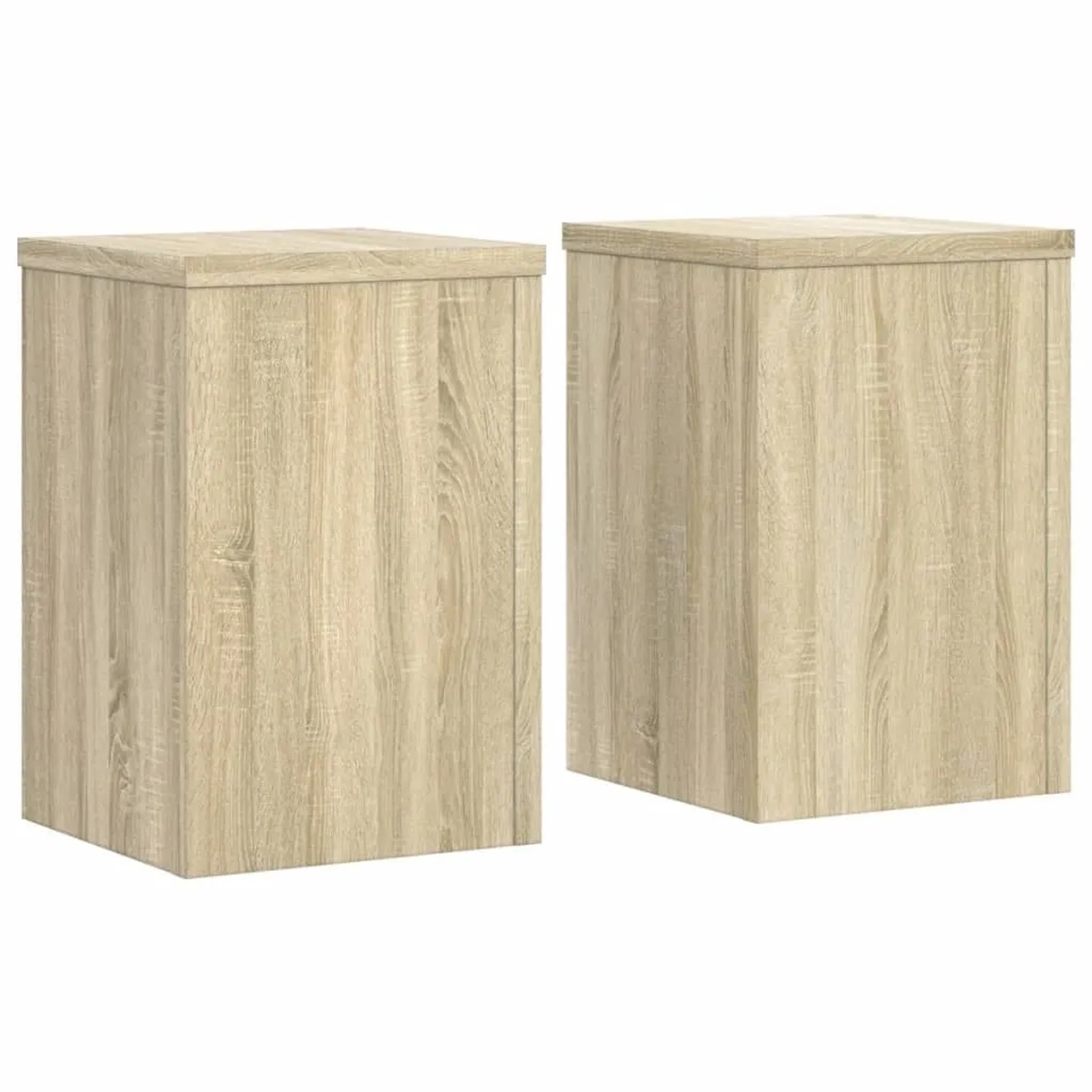 vidaXL Pflanzenständer 2 Stk Sonoma-Eiche 25x25x35 cm Holzwerkstoff 852908