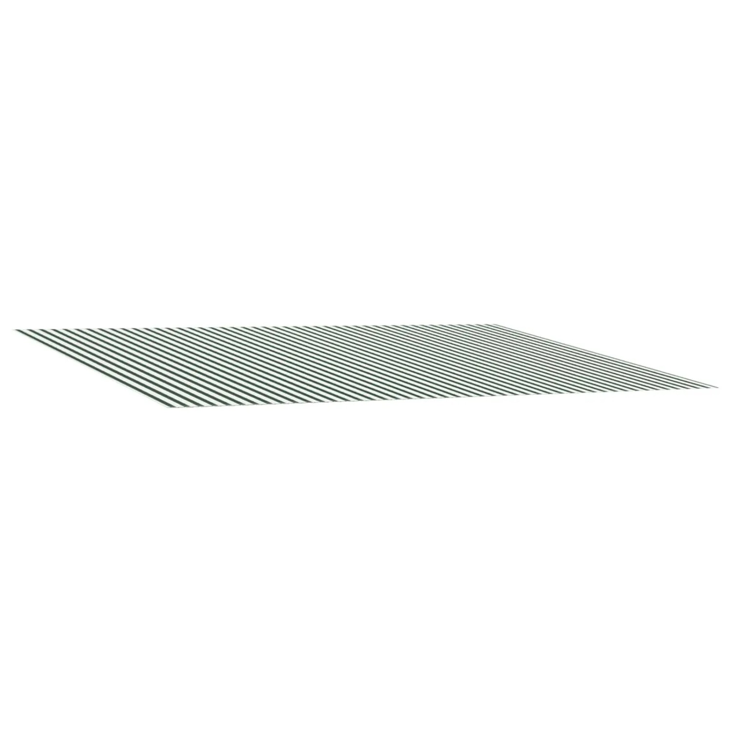 vidaXL Markisenersatzstoff Grün und Weiß 450 x 350 cm Polyester 3444466