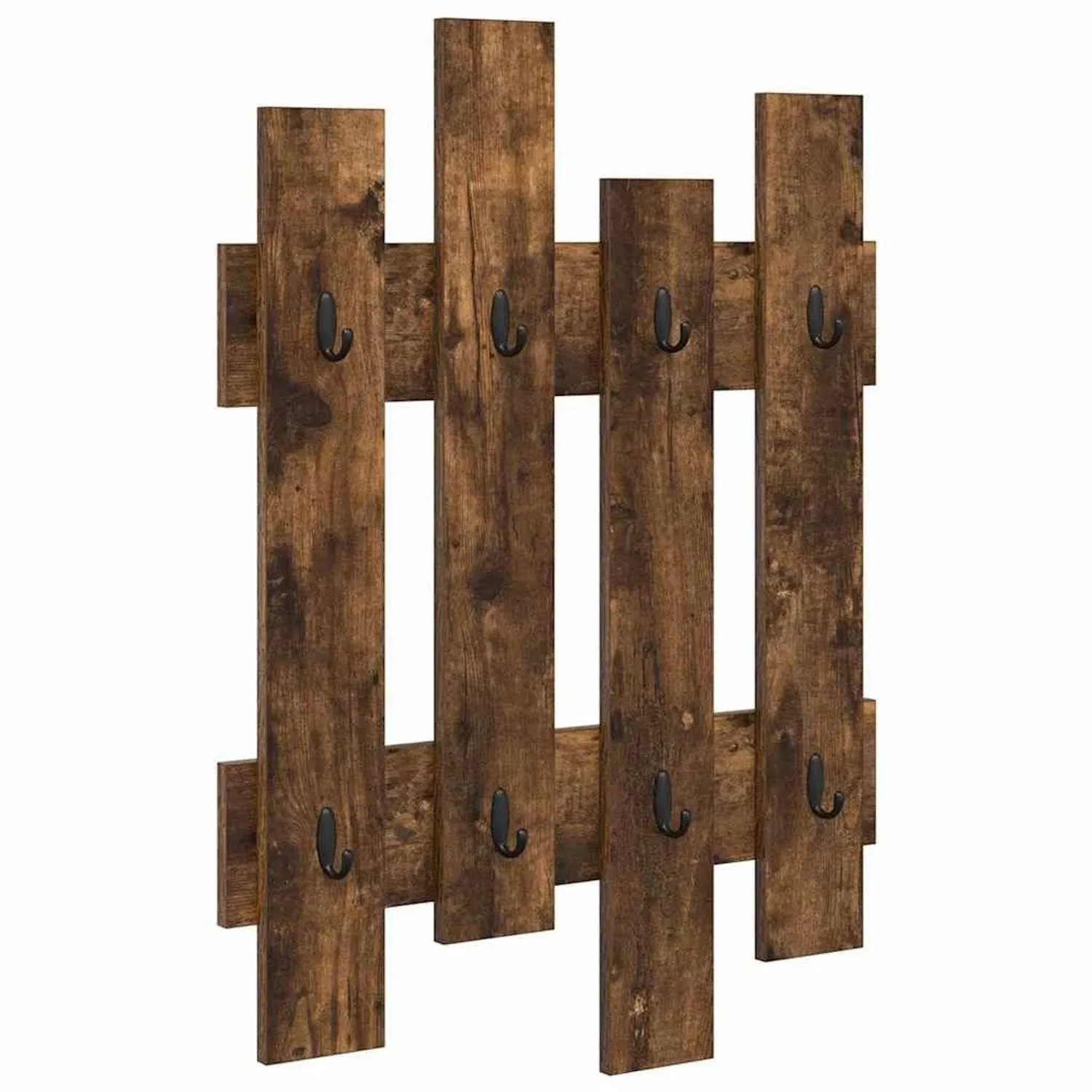 vidaXL Wandmontierter Nachttisch Geräucherte Eiche 60 x 3 x 82 cm 874479