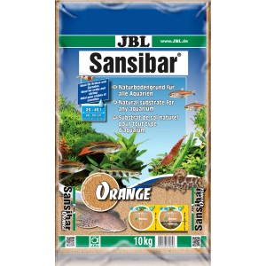 JBL Sansibar Orange Aquarium Bodengrund, 10 kg, für Süß- und Meerwasseraquarien.