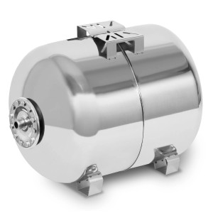 EBERTH Druckkessel 100L 6 Bar 1 Zoll Anschluss Edelstahl 1,2mm Wandstärke