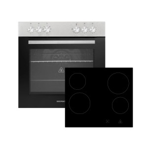 Respekta Einbauherd-Set mit Glaskeramikkochfeld für Küchenblock Merle.