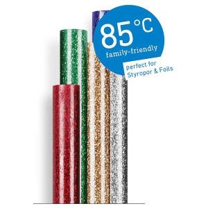 Steinel Glitzer Klebesticks, 16 Stk. in verschiedenen Farben. Ideal zum Basteln.