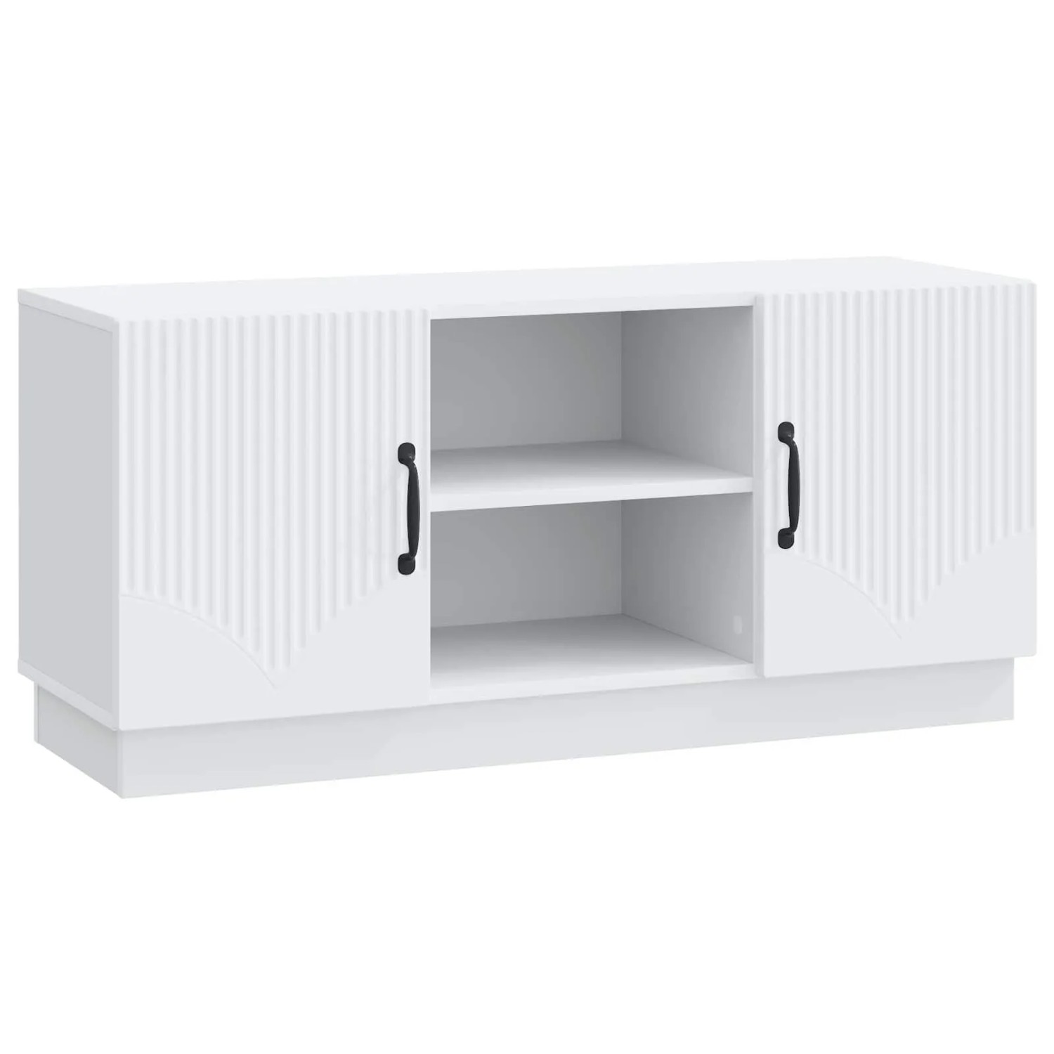 vidaXL TV-Schränk Weiß 102 x 34,5 x 47 cm Holzwerkstoff 895385
