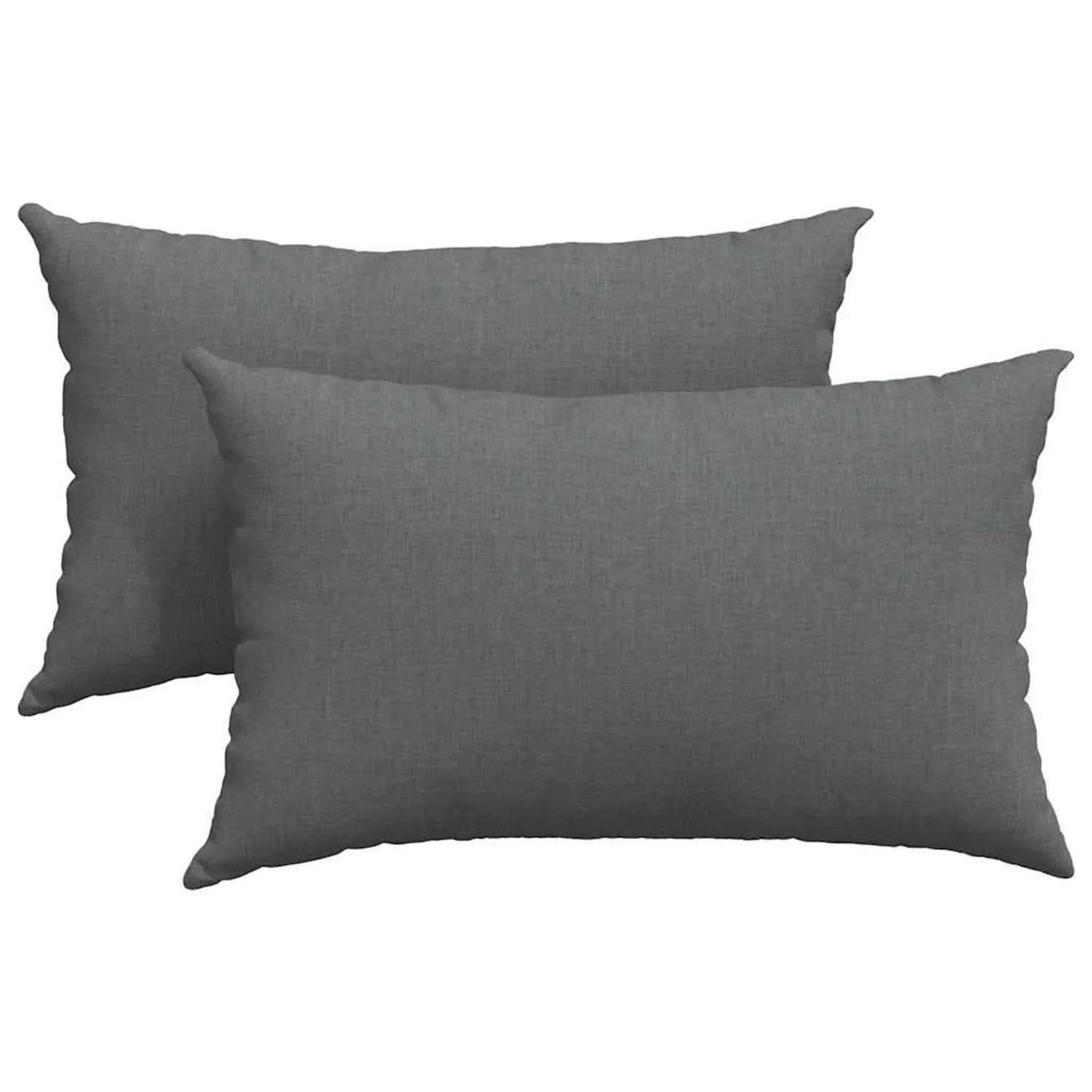 vidaXL Sofakissen 2 Stück Dunkelgrau 50 x 30 cm Stoff 42013611