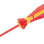LUX VDE Schraubendreher Professional SL 2,5 mm mit rot-gelbem Griff und Schlitzklinge.
