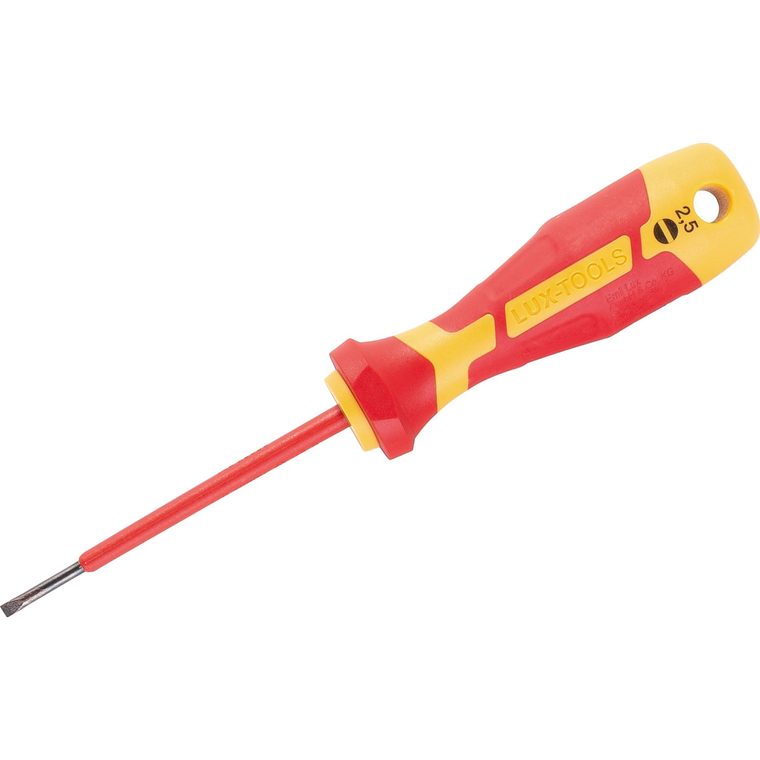 LUX VDE-Schraubendreher Professional SL 2,5 mm x 75 mm