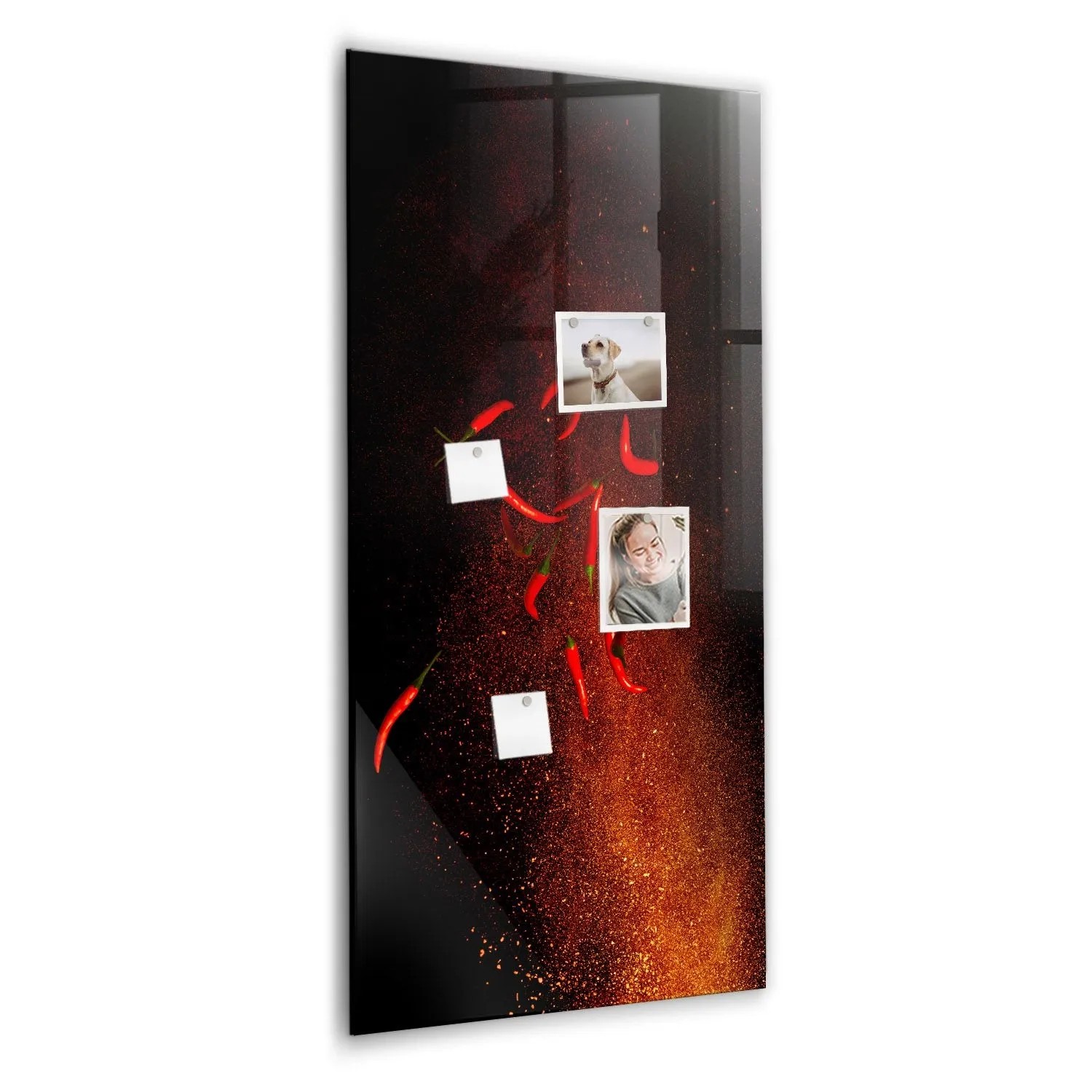 Tulup Magnettafel Beschreibbar Scharfe Paprika 60x120 cm Magnettafel Küche günstig online kaufen