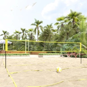 vidaXL Volleyballnetz Gelb und Schwarz 823x244 cm PE-Gewebe 93744
