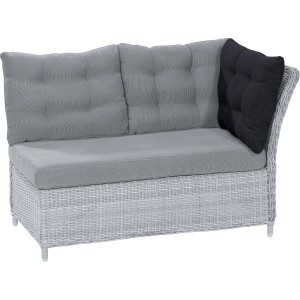 Ersatz-Rückenkissen Ecke für graues Lounge-Sofa Madison, Polyspun-Bezug.