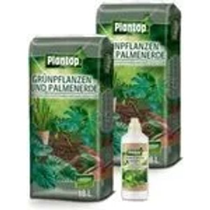 Ziegler GregorPlantop Grünpflanzenerde Und Palmenerde 2 x 18 L und 1 Liter Grünpflanzendünger