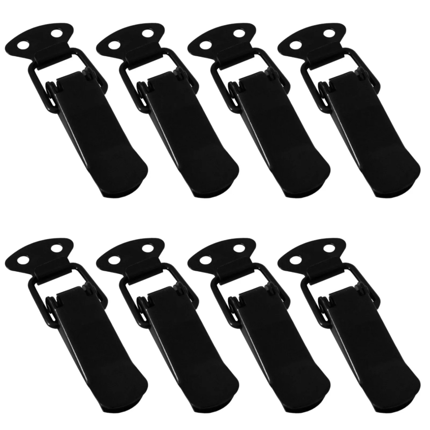 SOTECH 8 Stück Spannverschluss LATCH Schwarz Kniehebelspanner