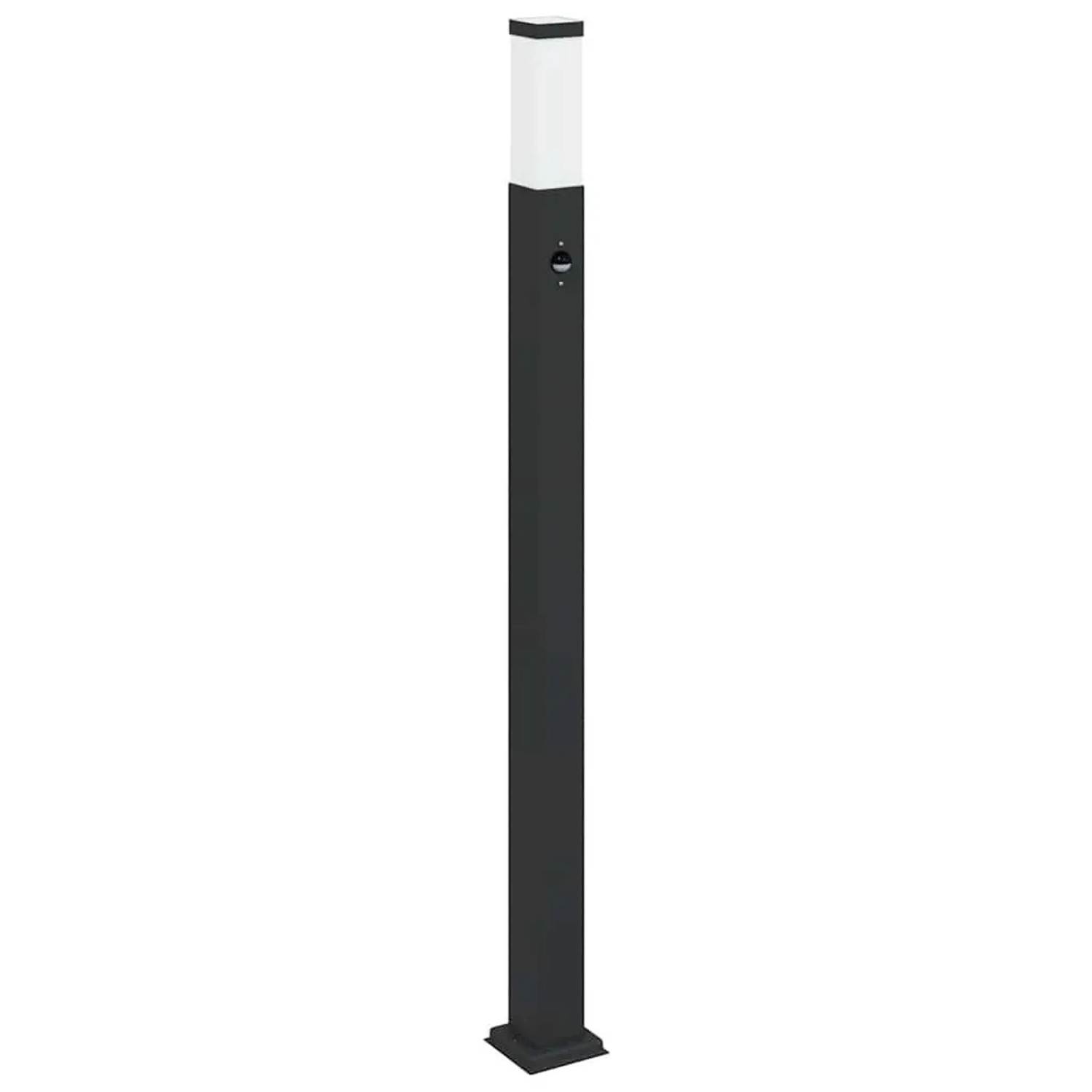 vidaXL Pollerleuchte mit Sensor 110 cm Schwarz IP44 4006081
