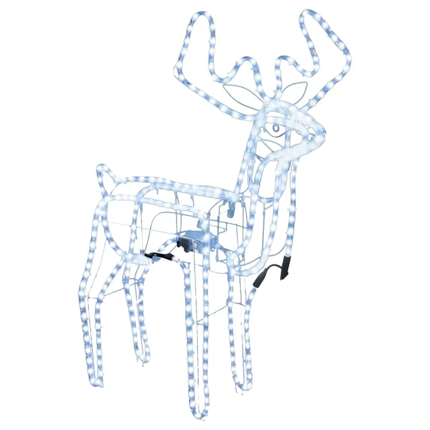 vidaXL LED-Silhouette Rentier mit Bewegendem Kopf Kaltweiß 76x42x87 cm 343305