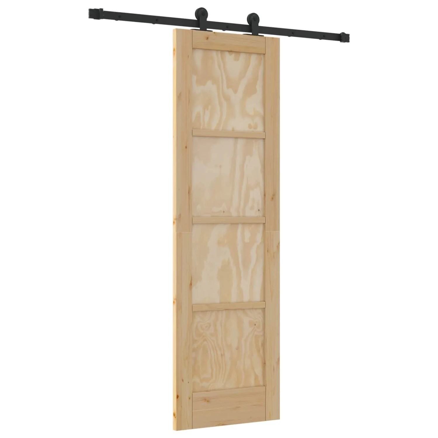 vidaXL Schiebetür ORKDAL Natur 61 x 198,5 cm Massives Kiefernholz 3445485