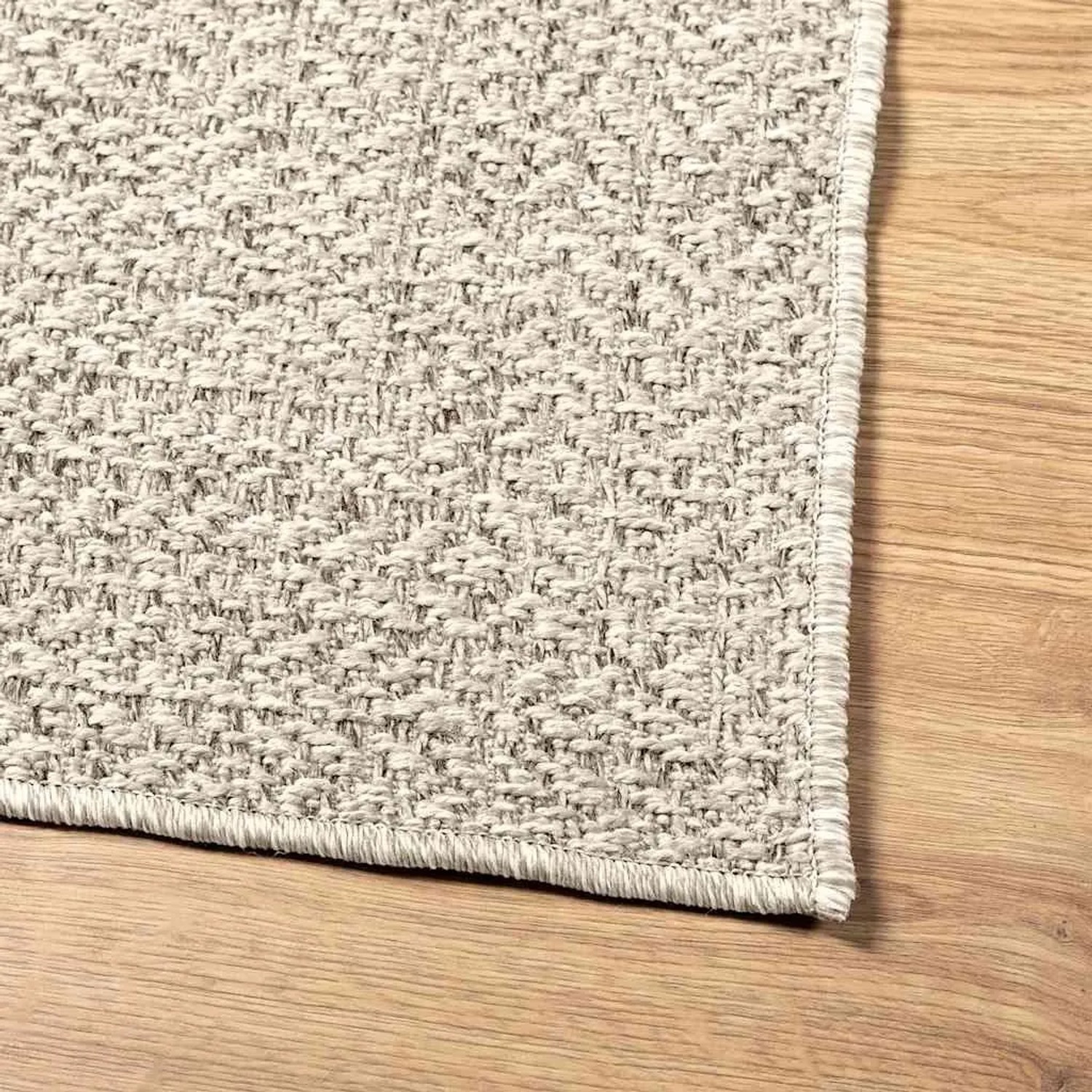 vidaXL Teppich ZIZUR Creme 200x200 cm Jute-Optik Indoor und Outdoor 4010367_8
