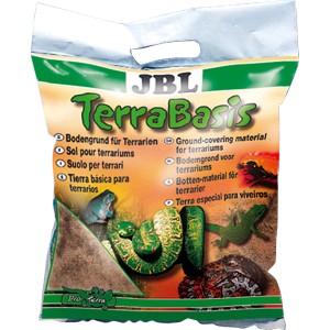 JBL TerraBasis Terrarium-Bodengrund, 5 l Sack für feuchte und halbfeuchte Terrarien.