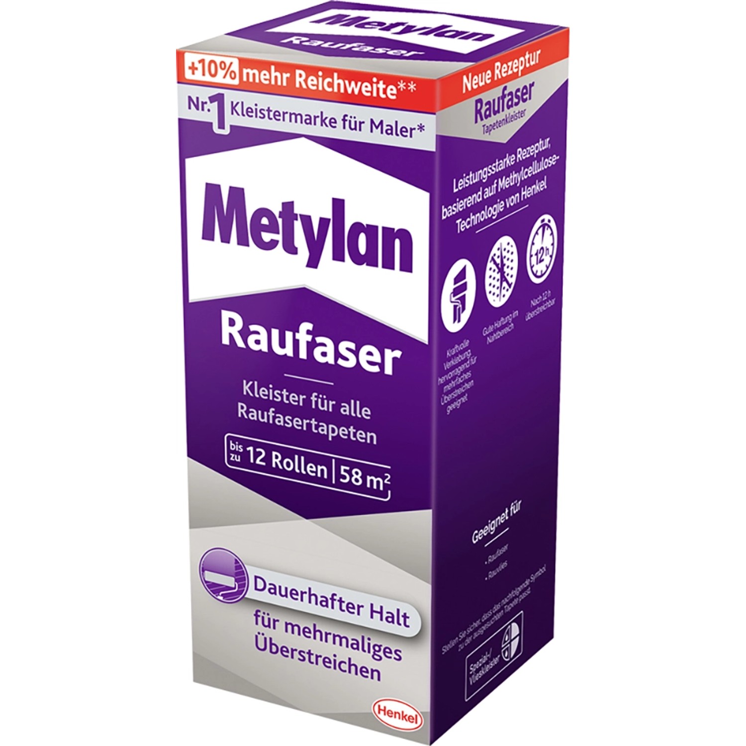 Metylan Tapetenkleister Raufaser 360 g Paket Transparent