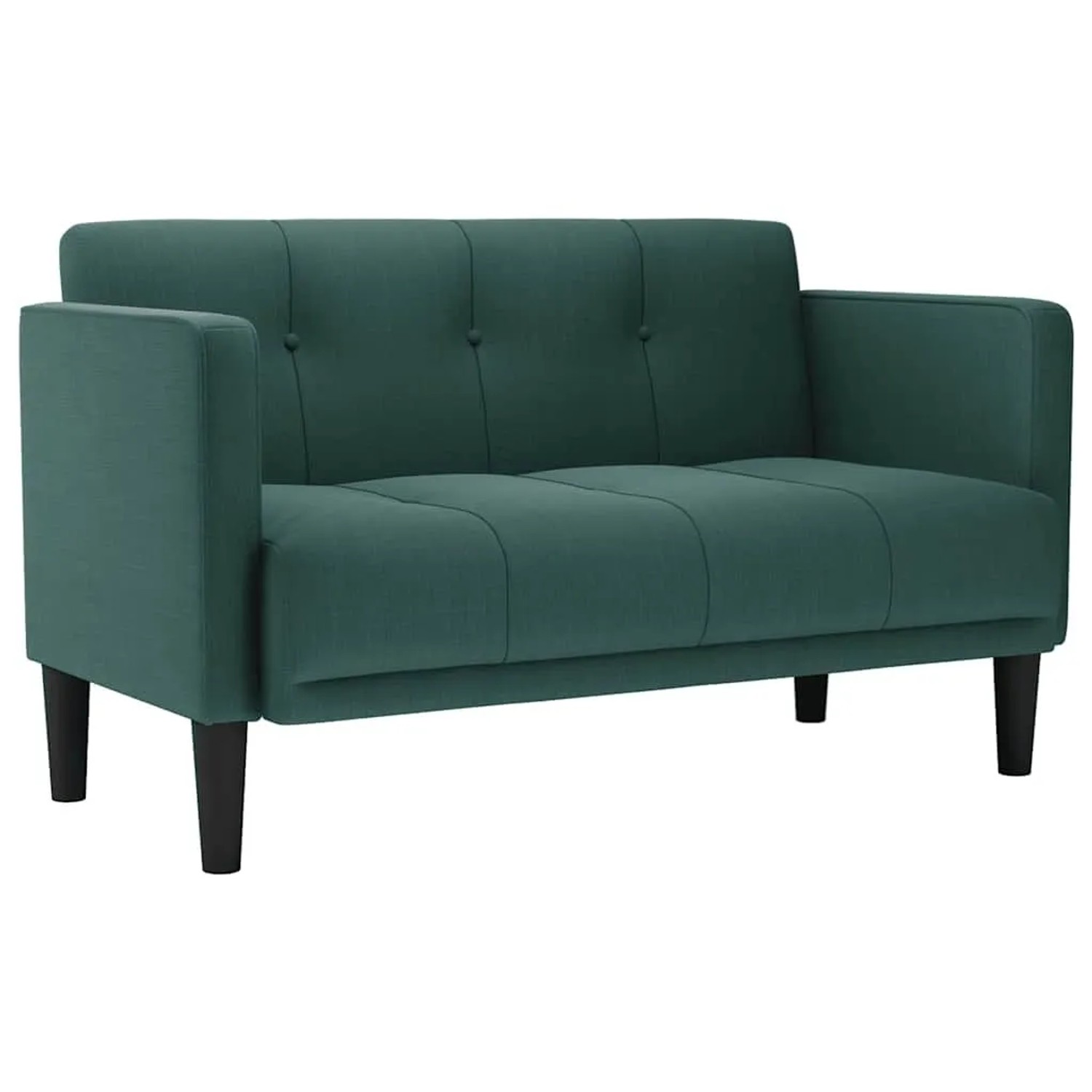 vidaXL Zweisitzer-Sofa Dunkelgrün 111 cm Stoff 4100563