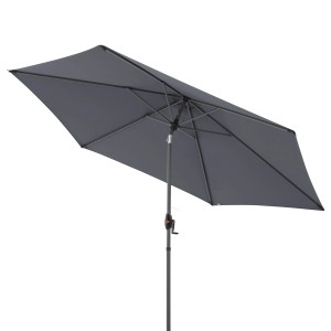 Doppler Balkonschirm MyZone, anthrazit, mit Knickfunktion und Kurbel.