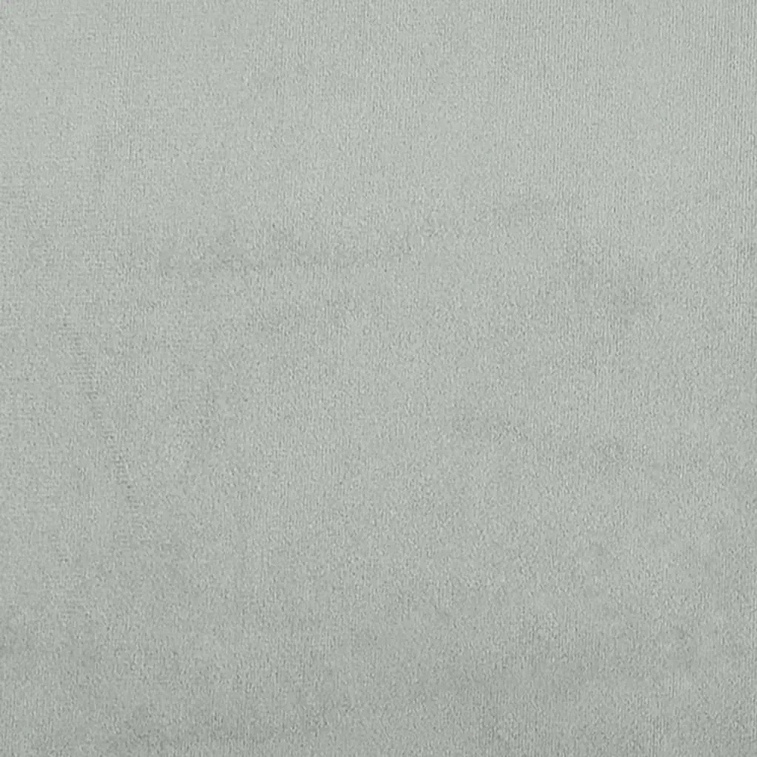 Nahaufnahme des hellgrauen Samtstoffes vom vidaXL Bettgestell, 90x200 cm.