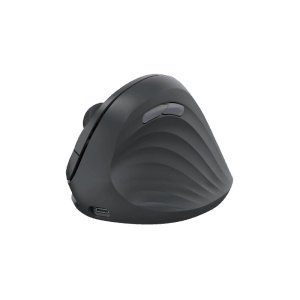 Ergonomische, kabellose Hama Vertikalmaus EWM-600R in Schwarz für komfortables Arbeiten.