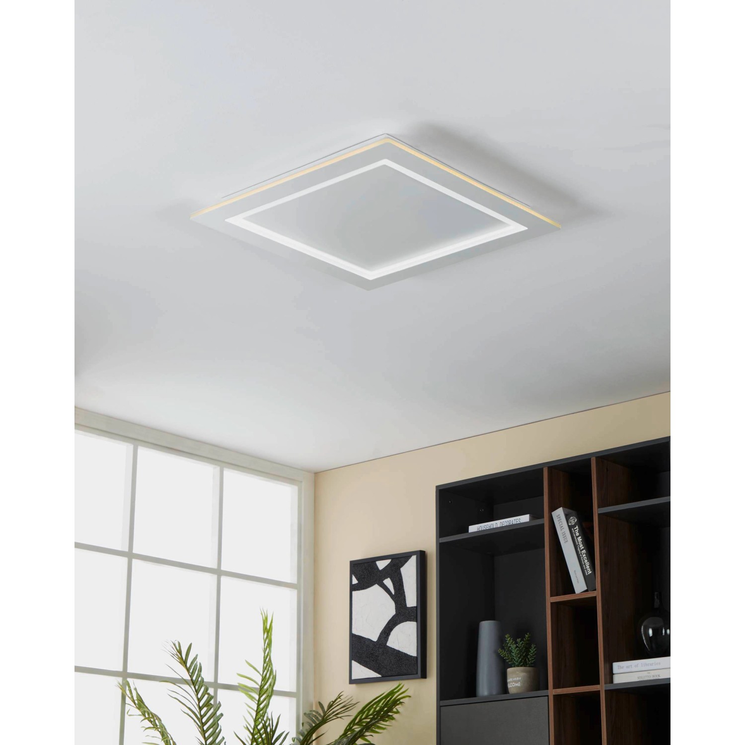 Eglo LED-Deckenleuchte Padrogiano-Z 59,5 cm x 59,5 cm Weiß