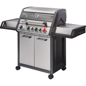 Enders Gasgrill Monroe Pro 4 SIK Turbo mit 4 Brennern, Seitenkocher und Unterschrank.