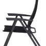 Siena Garden Campingsessel Premium, anthrazitfarbener Klappstuhl mit AirMesh-Bezug und Aluminiumgestell.