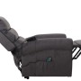 Berlinlodge Massage-Fernsehsessel HxBxT 138x86x168 cm Sitzhöhe 49 cm Liegefunktion Aufstehhilfe Heizfunktion Stoff  Chenille Dunkelgrau Massagesessel_4
