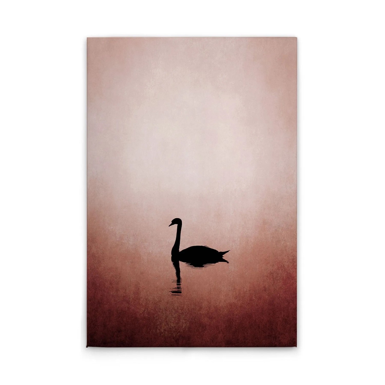 Tadessi Leinwandbild - M1-No.50688 - Schwan Rosa Rot - 40 x 60 cm - Querformat